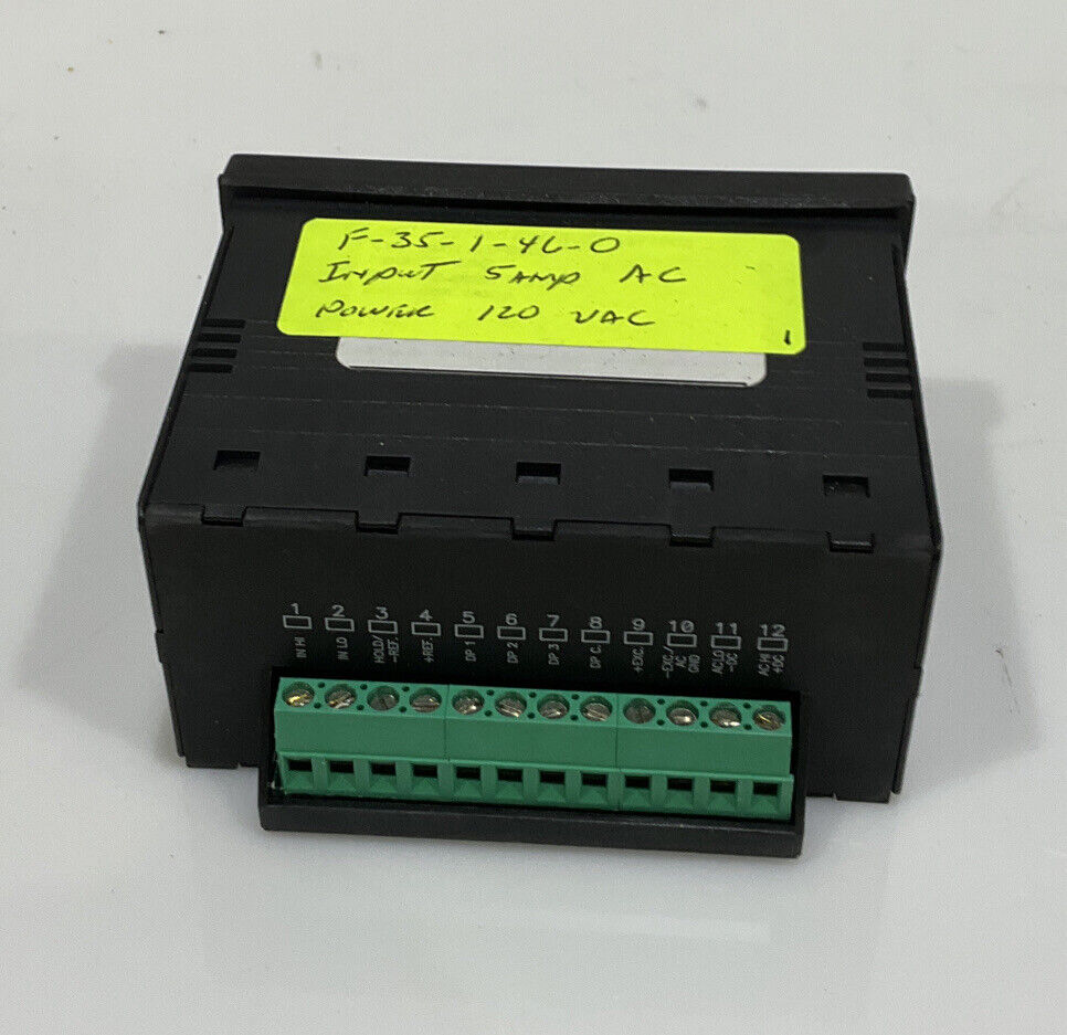 SIMPSON F35-1-46-0 FALCON F35 SERIES DIGITAL PANEL METER INPUT 5 AMP 120VAC