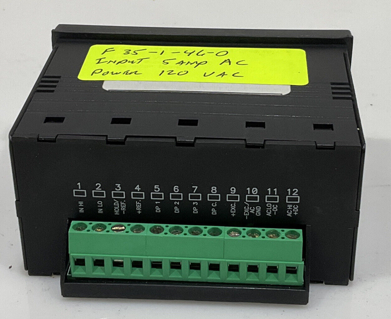 SIMPSON F35-1-46-0 FALCON F35 SERIES DIGITAL PANEL METER INPUT 5 AMP 120VAC