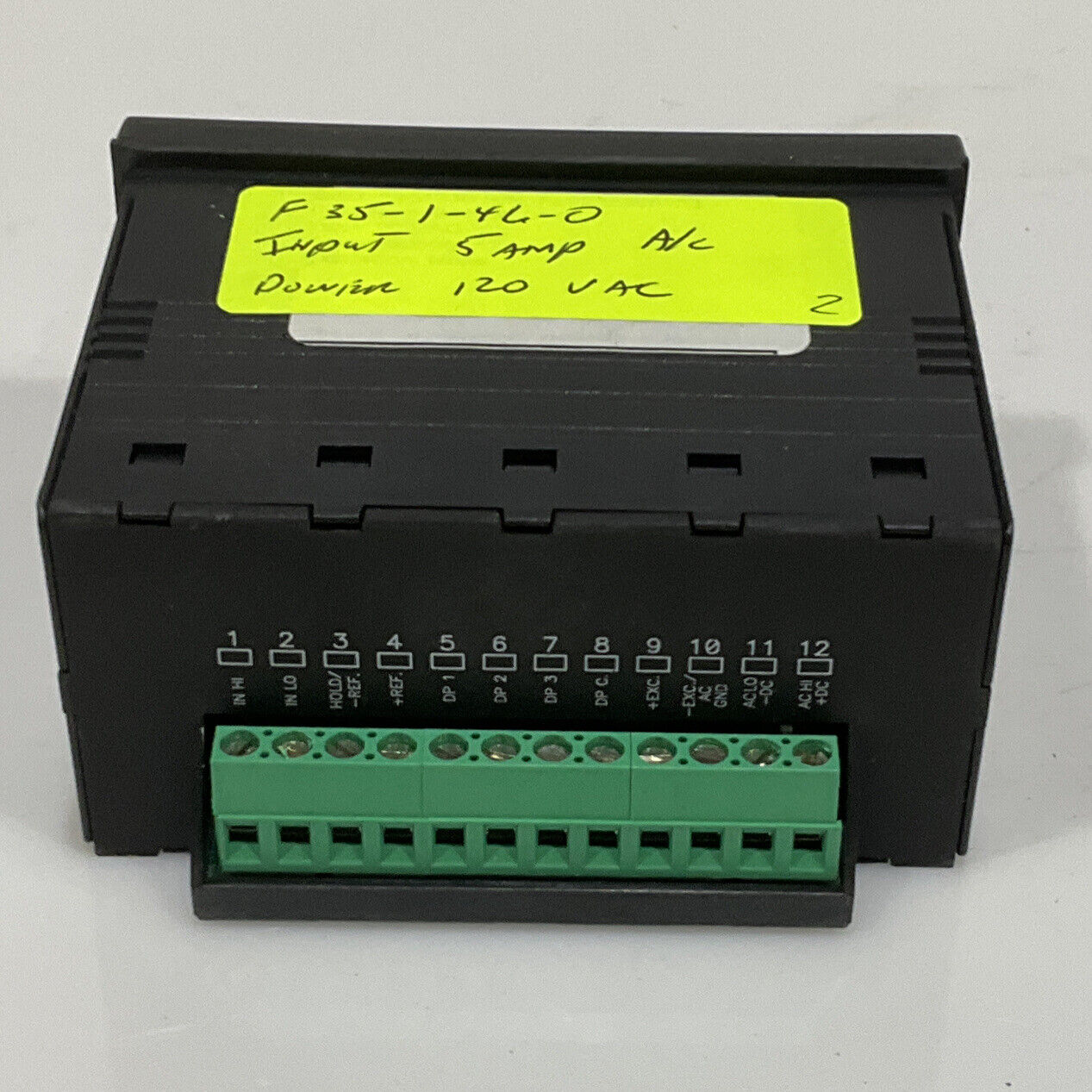 SIMPSON F35-1-46-0 FALCON F35 SERIES DIGITAL PANEL METER INPUT 5 AMP 120VAC