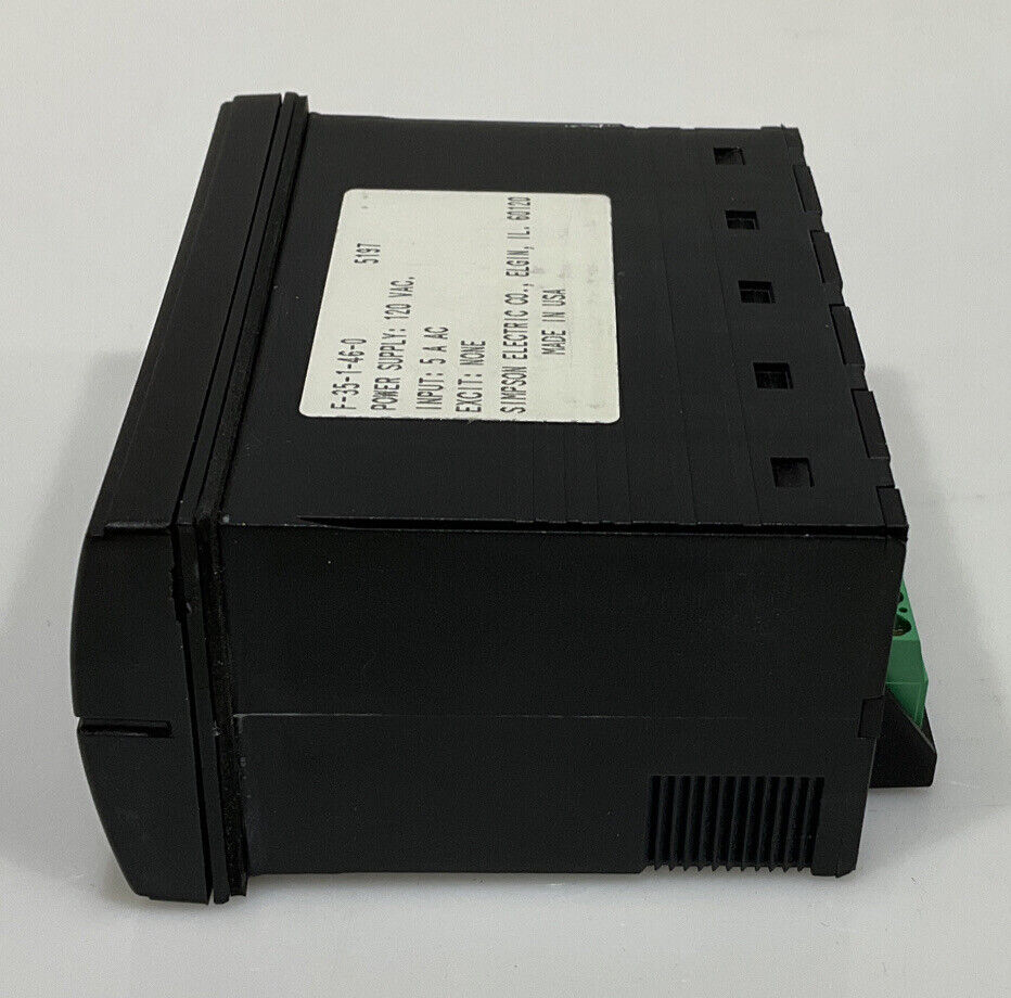SIMPSON F35-1-46-0 FALCON F35 SERIES DIGITAL PANEL METER INPUT 5 A AC 120VAC