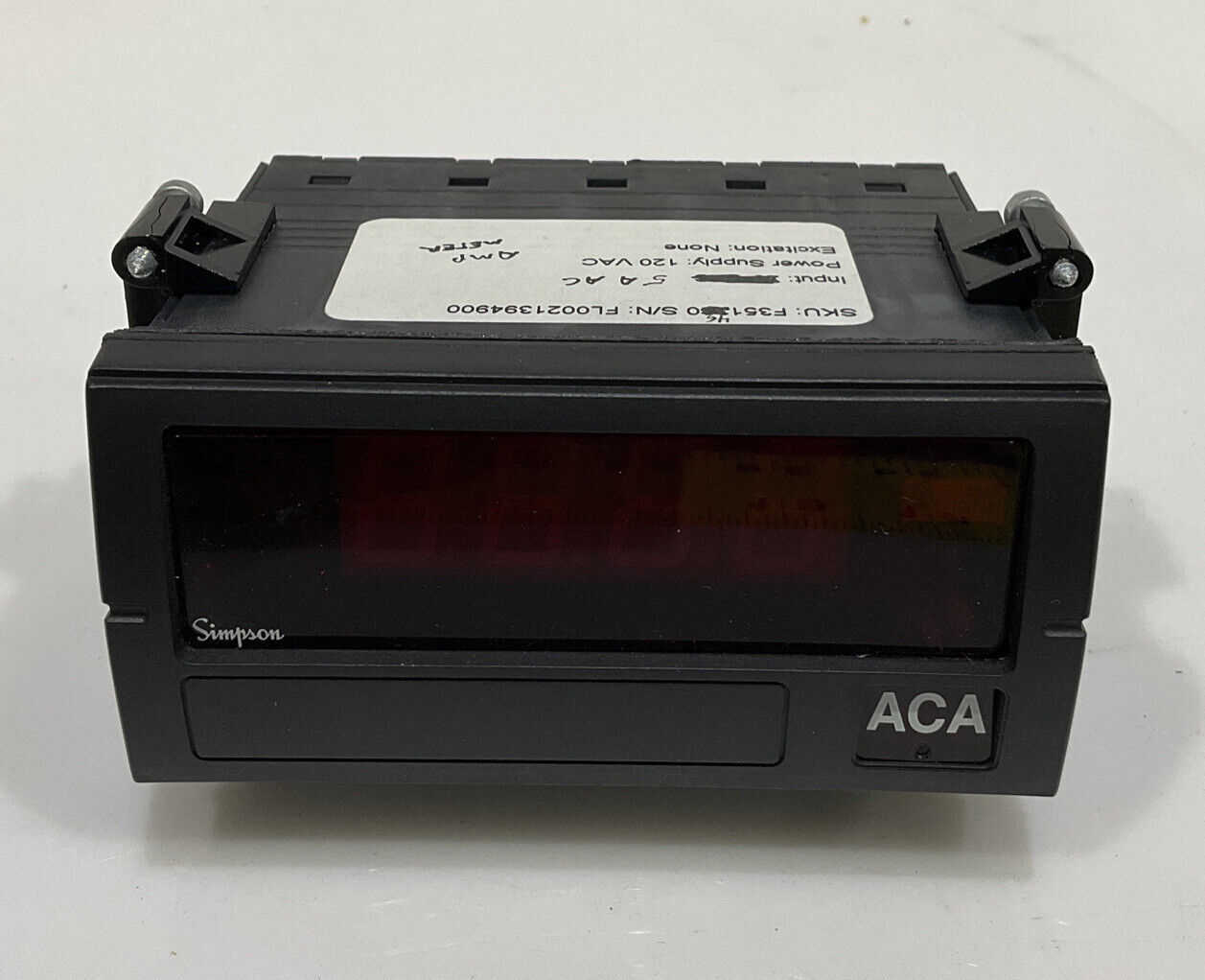 SIMPSON F35-1-46-0 FALCON F35 SERIES DIGITAL PANEL METER INPUT 5 A AC 120VAC