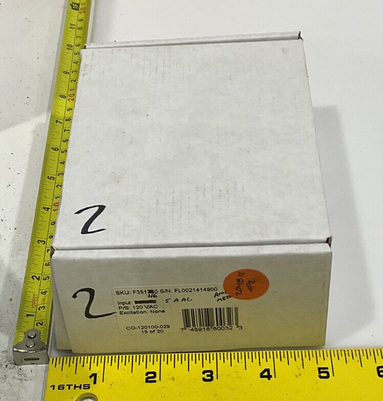 SIMPSON F35-1-46-0 FALCON F35 SERIES DIGITAL PANEL METER INPUT 5 A AC 120VAC