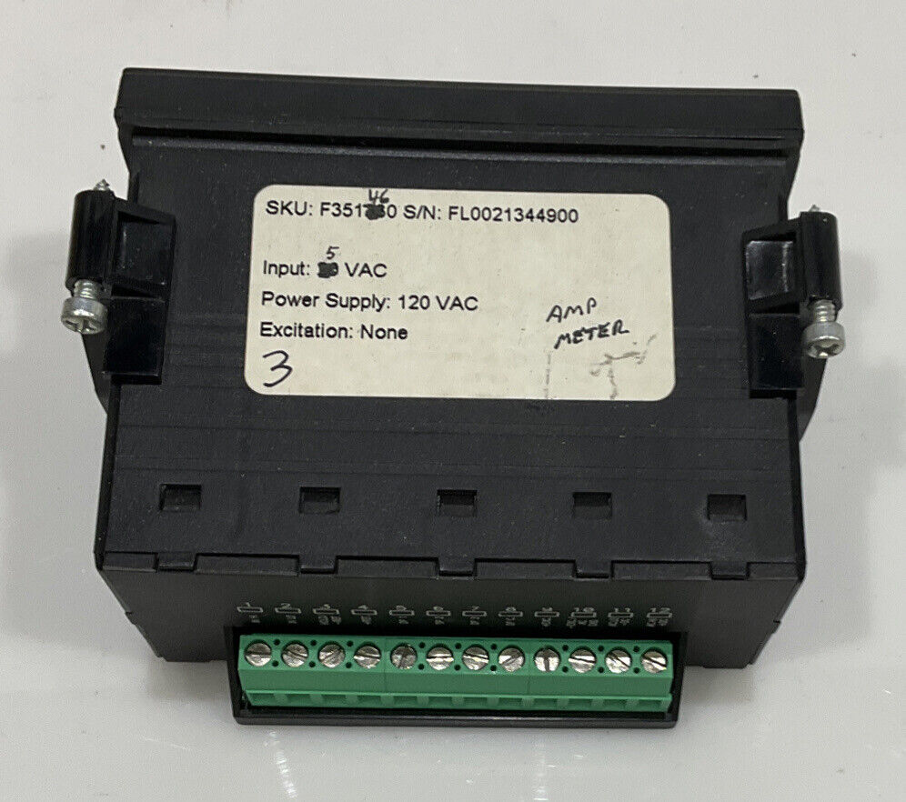 SIMPSON F35-1-46-0 FALCON F35 SERIES DIGITAL PANEL METER INPUT 5 A AC 120VAC