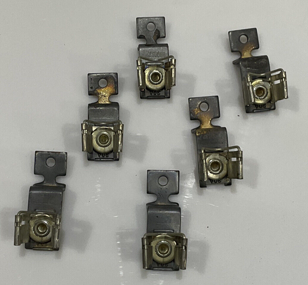 SQUARE D  S12 CLASS 1 FUSE CLIP KIT 30A 600V CLASS 9999 LOT OF 6 555