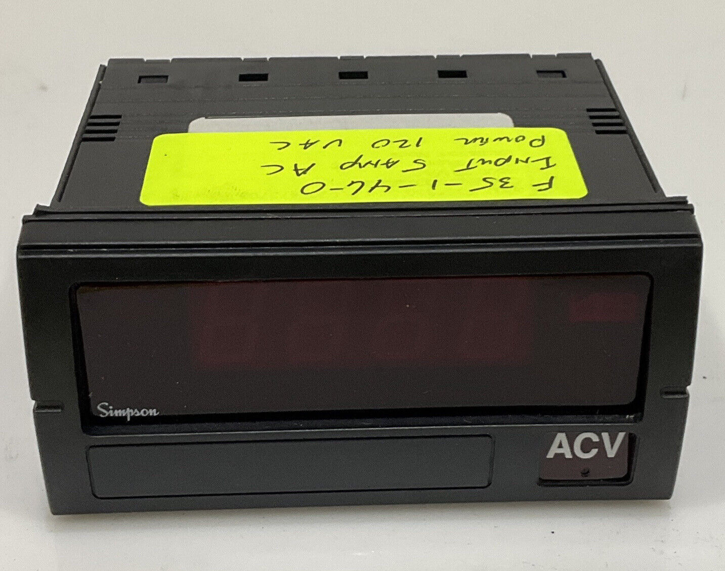 SIMPSON F35-1-46-0 FALCON F35 SERIES DIGITAL PANEL METER INPUT 5 AMP 120VAC