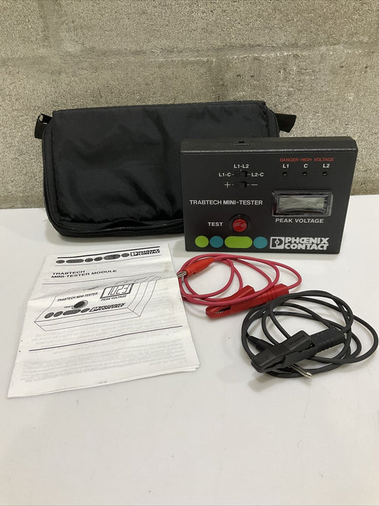 PHOENIX 4010-01 TRABTECH MINI-TESTER MODULE W/ LEADS TWD