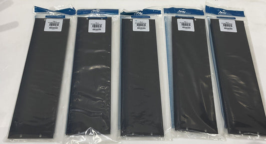 MIDDLE ATLANTIC PRODUCTS PBL-3 3 SP FLANGED ALUMINUM BLANK PANEL LOT OF 5 TWD