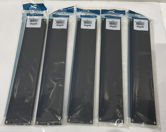 MIDDLE ATLANTIC PRODUCTS PBL-2 2SP FLANGED ALUMINUM BLANK PANEL LOT OF 5 TWD