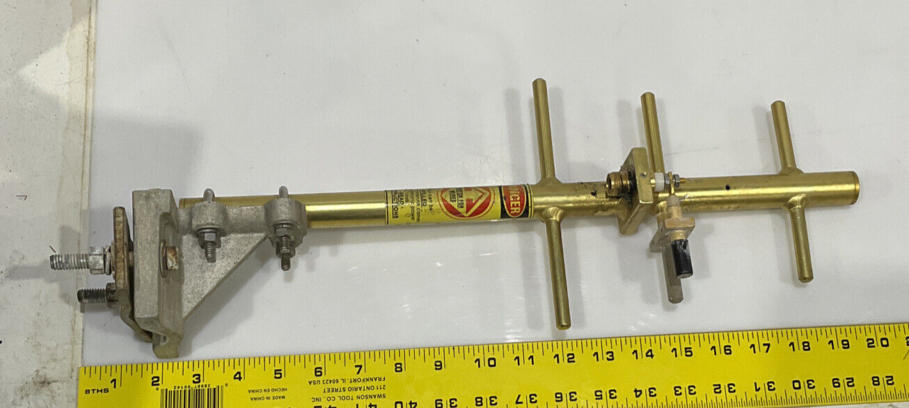 MAXRAD MYG 8063 3-ELEMENT BRASS YAGI ANTENNA WITH BRACKET TWD