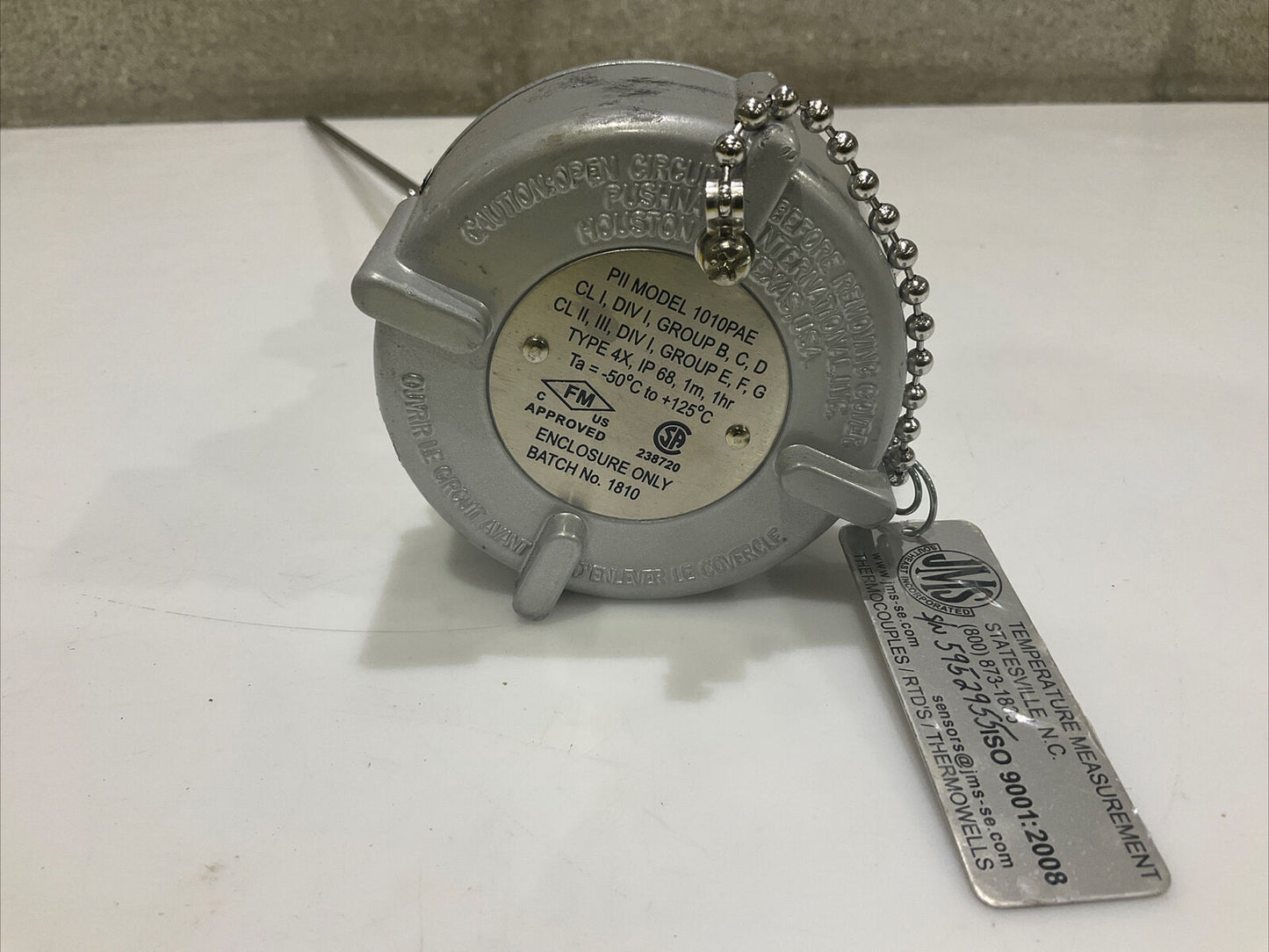 JMS 1010PAE THERMOCOUPLE TEMPERATURE TRANSMITTER -50 C TO +125 C ECH