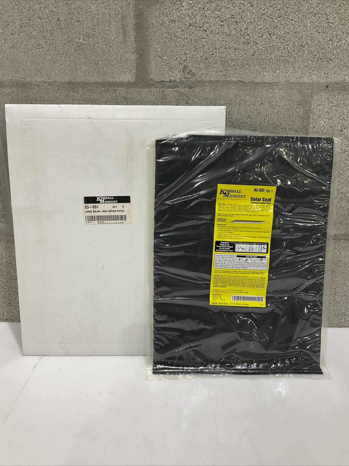 KIMBALL MIDWEST 83-551 SOLAR SEAL PERMANENT REPAIR PATCH 476