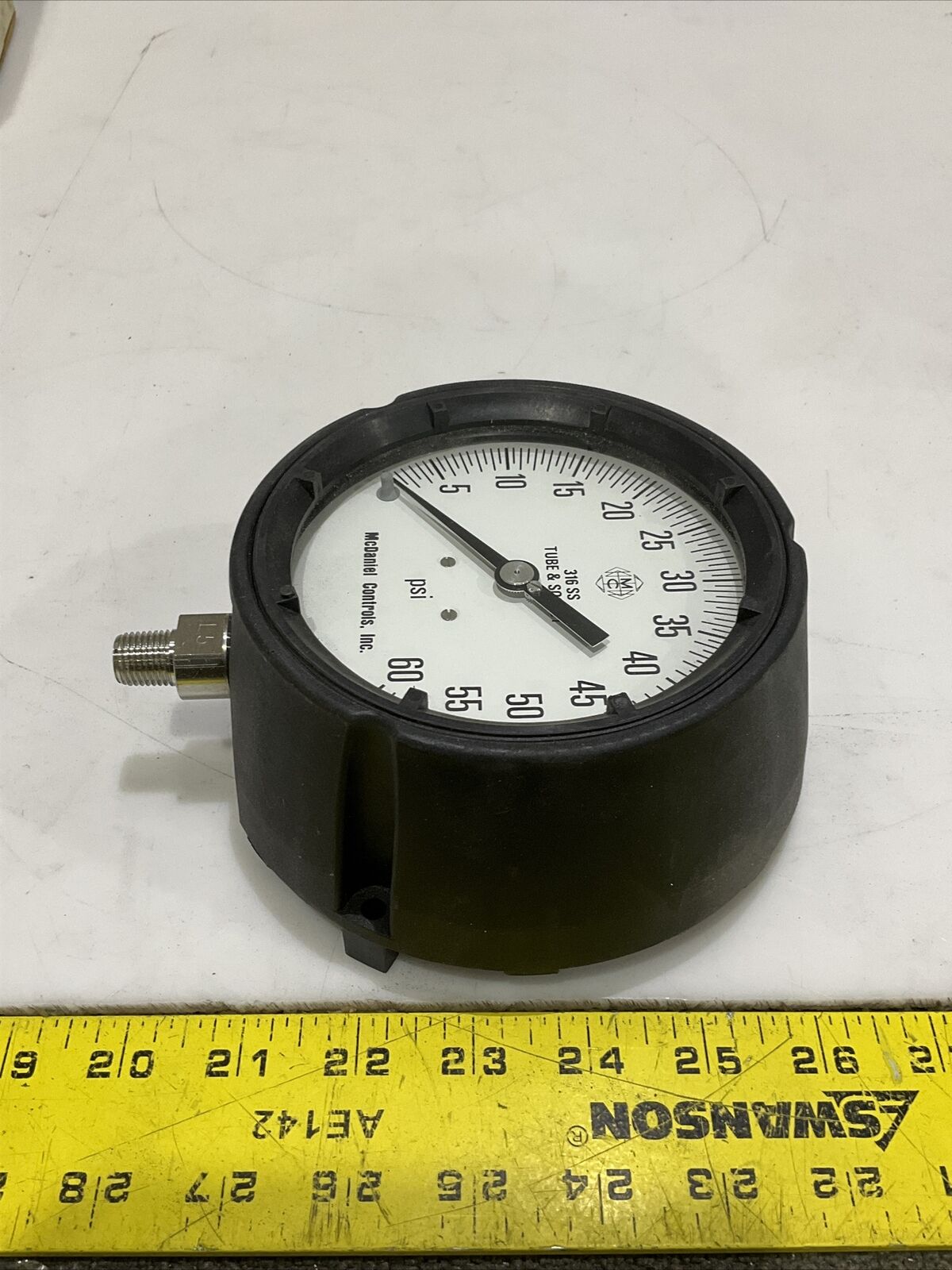 MCDANIELS CONTROLS MPB/SAC GAUGE  0+60 PSI 1/4 NPT 476