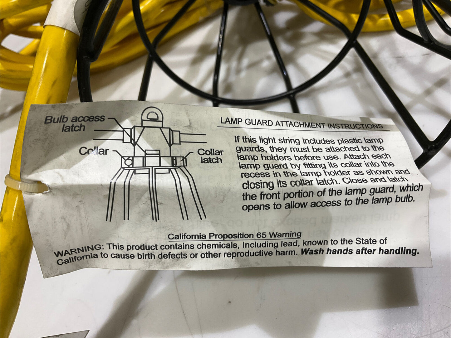 CORD-O-LITE 07538 TEMPORARY LIGHTING SYSTEM 12/3 SJTW 50FT 125V/15A/1875W 476