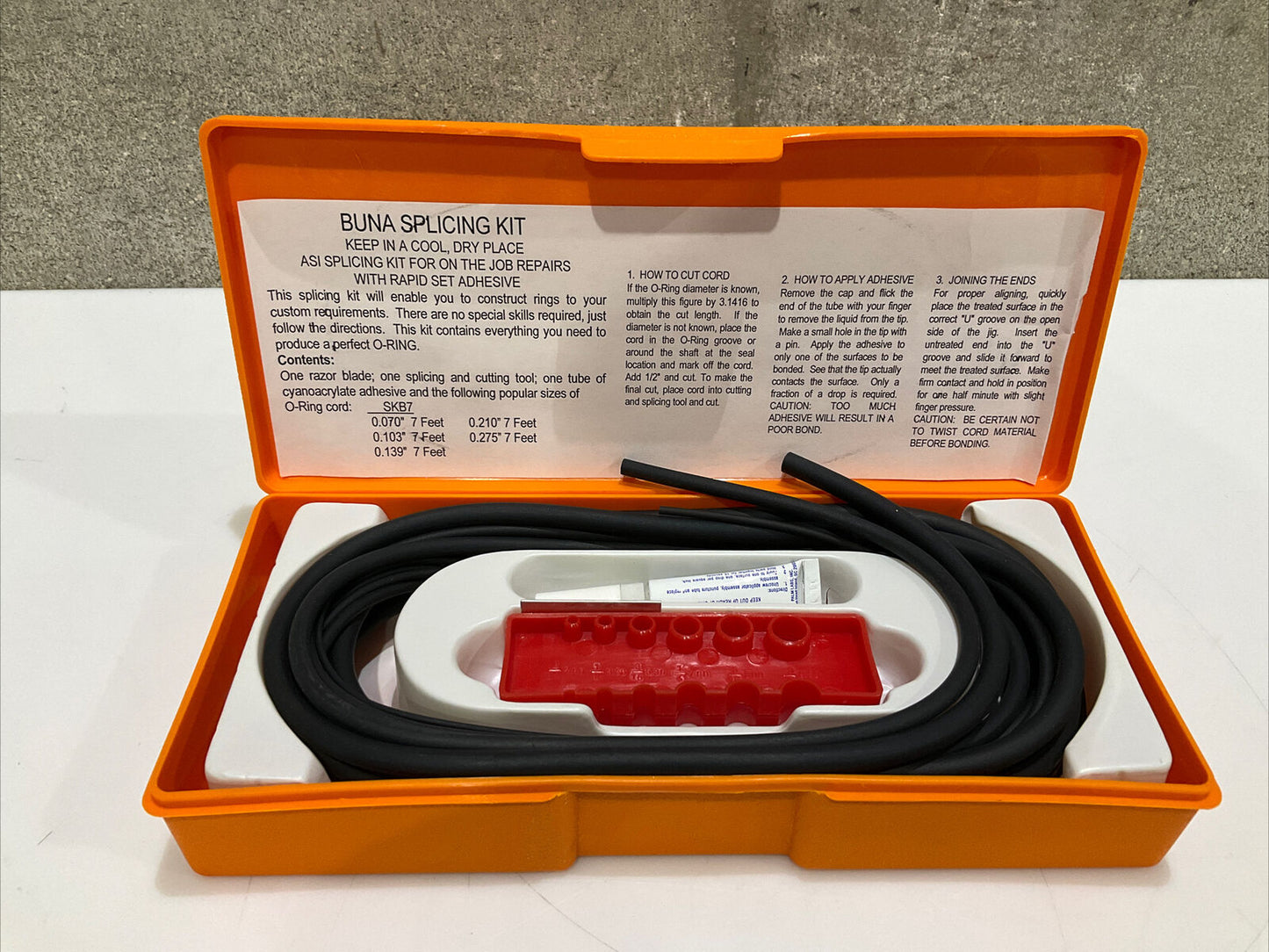 BUNA SPLICING KIT  70 DURO BUNA DUROMETER 476