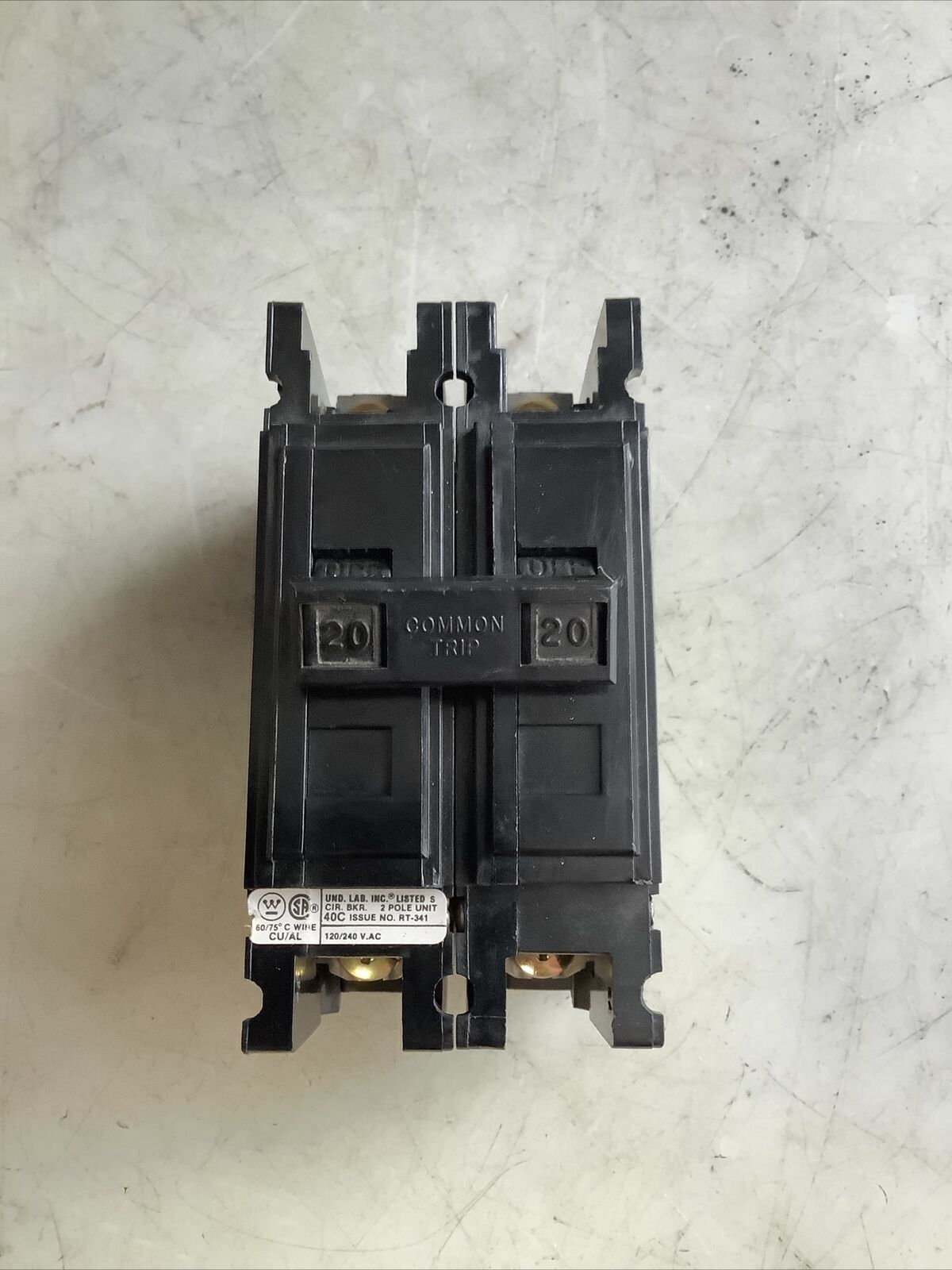 WESTINGHOUSE QCHW2020 CIRCUIT BREAKER 20A 2 POLE 476