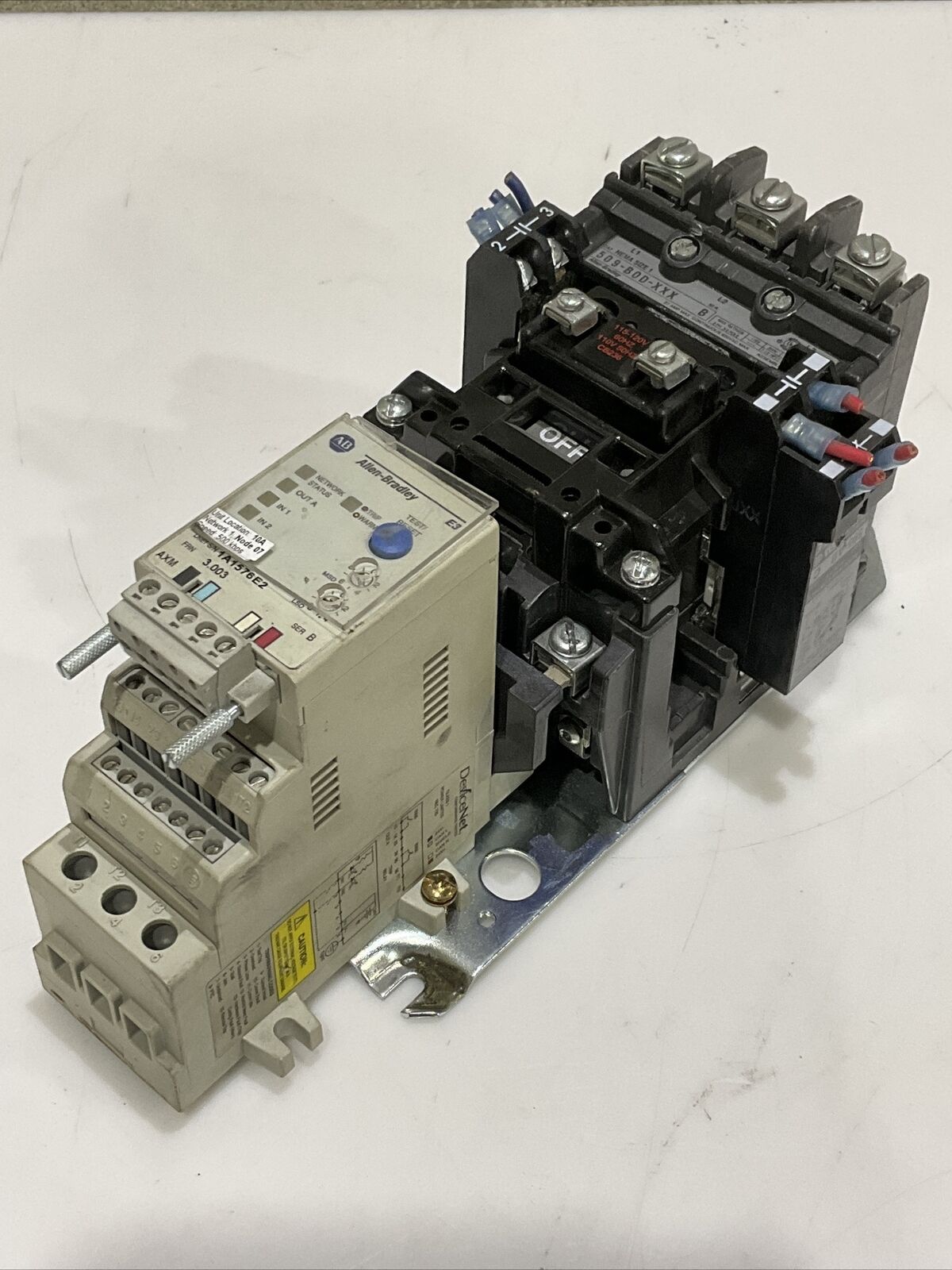 ALLEN BRADLEY 592-EC1AC, 595-A, 509-B0D-XXX STARTER 476