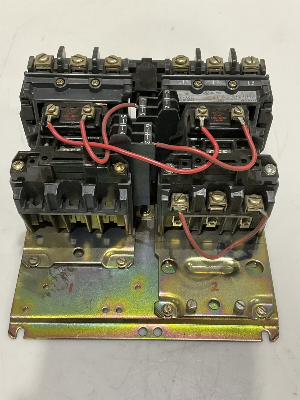 ALLEN BRADLEY 505-A0D REVERSING STARTER 476