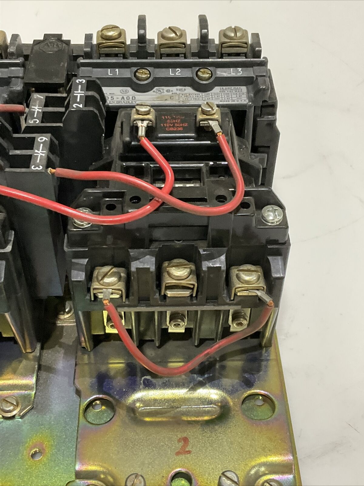 ALLEN BRADLEY 505-A0D REVERSING STARTER 476
