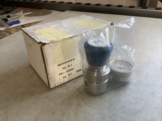 GO PR1-102850 PRESURE REGULATOR W/ GAUGE 0-25 PSIG 476