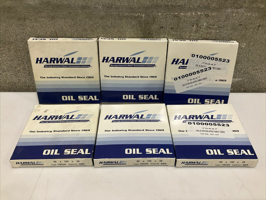 HARWAL HS02N  OIL SEAL 58 X 100 X 08 LOT OF 6 476