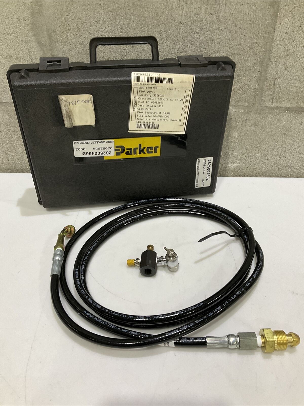 PARKER PARFLEX 510C-4 SAE 100R7 1/4 3000 PSI 55 SERIES FITTINGS 2282163M 476