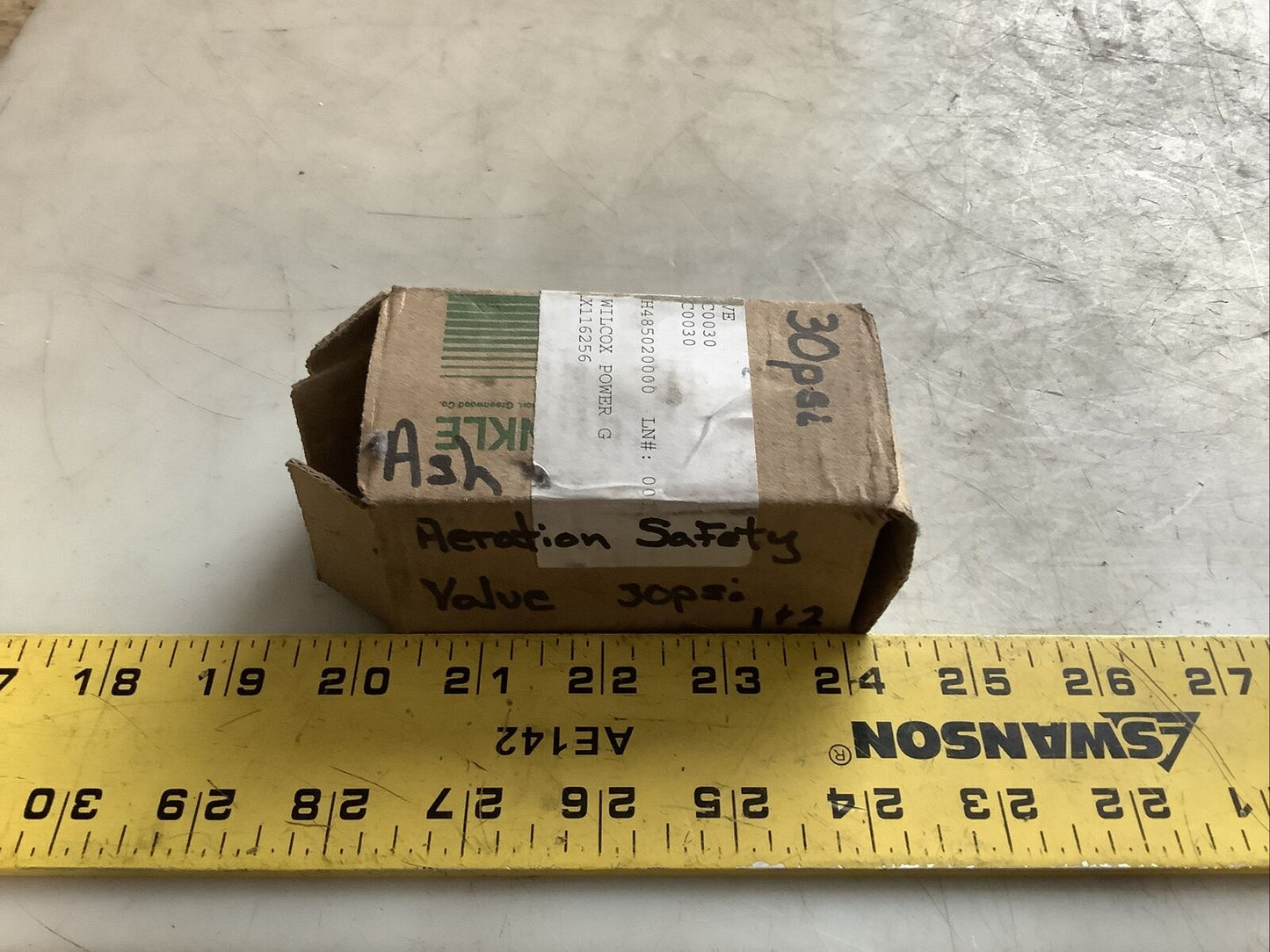 KUNKLE VALVE 0001-C01-KC RELIEF VALVE 1/2IN 30PSIG 67SCFM 476