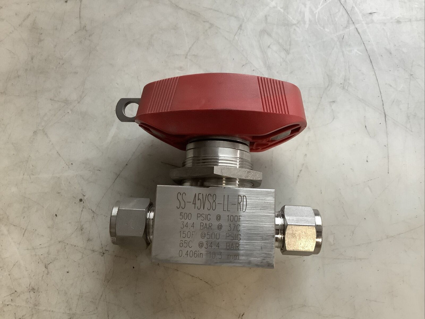 SWAGELOK SS-45VS8-LL-RD BALL VALVE 476