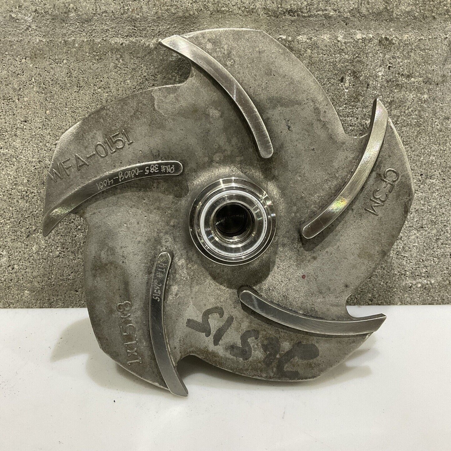 WFA-0151 385-00108-4001 STAINLESS IMPELLER 5 VANE 1X1.5X8 476