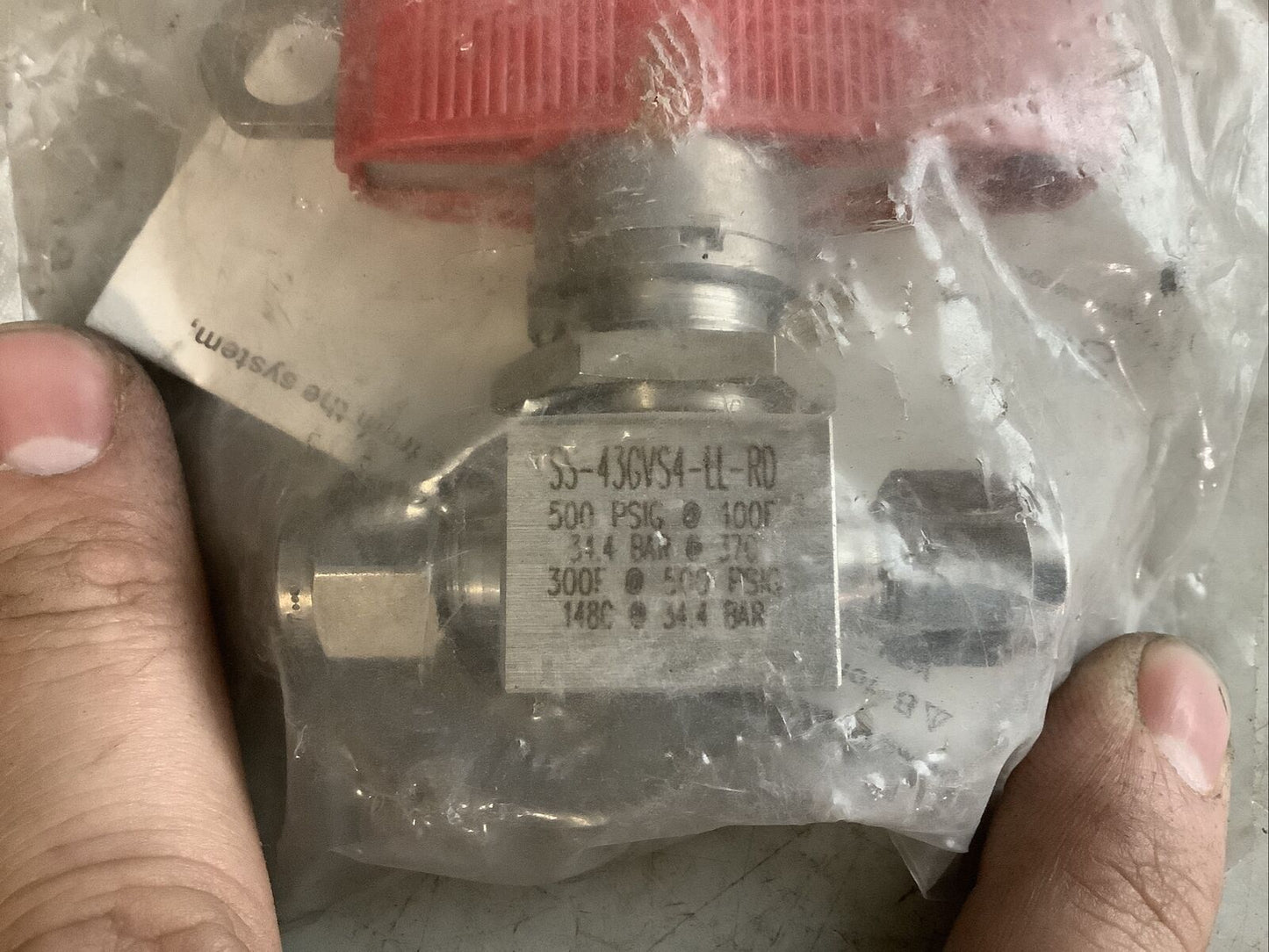 SWAGELOK SS-43GVS4-LL-RD BALL VALVE 476