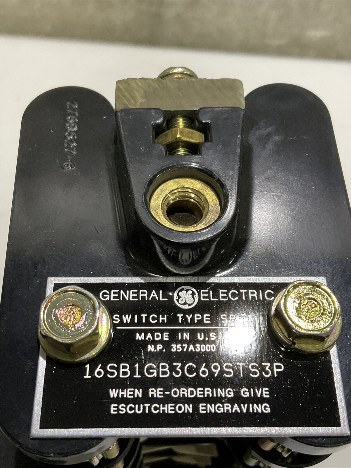 GENERAL ELECTRIC 16SB1GB3C69STS3P AUXILIARY RELAY SWITCH TYPE SB-1 476