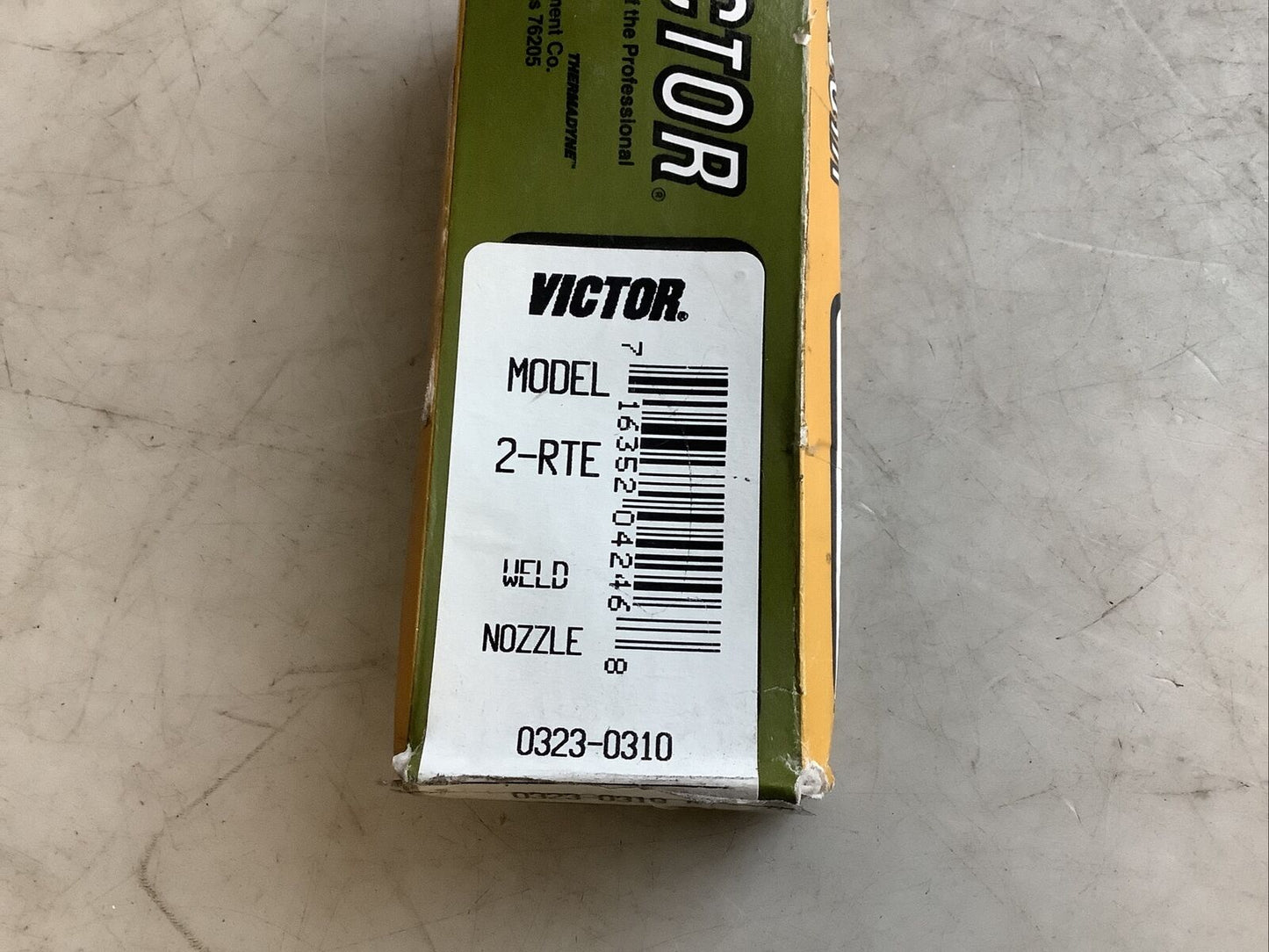 VICTOR 2-RTE 0323-0310 SIZE 2 WELDING NOZZLE 476