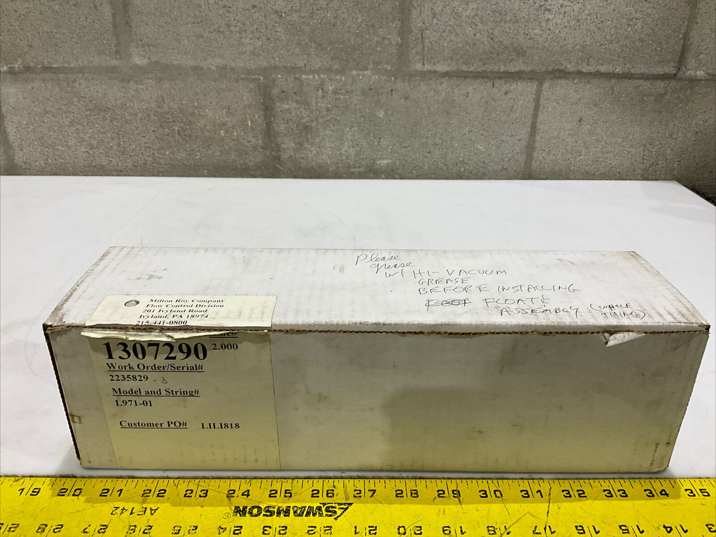 YZ SYSTEMS L971-01 ELECTRIC LEVEL SWITCH 476