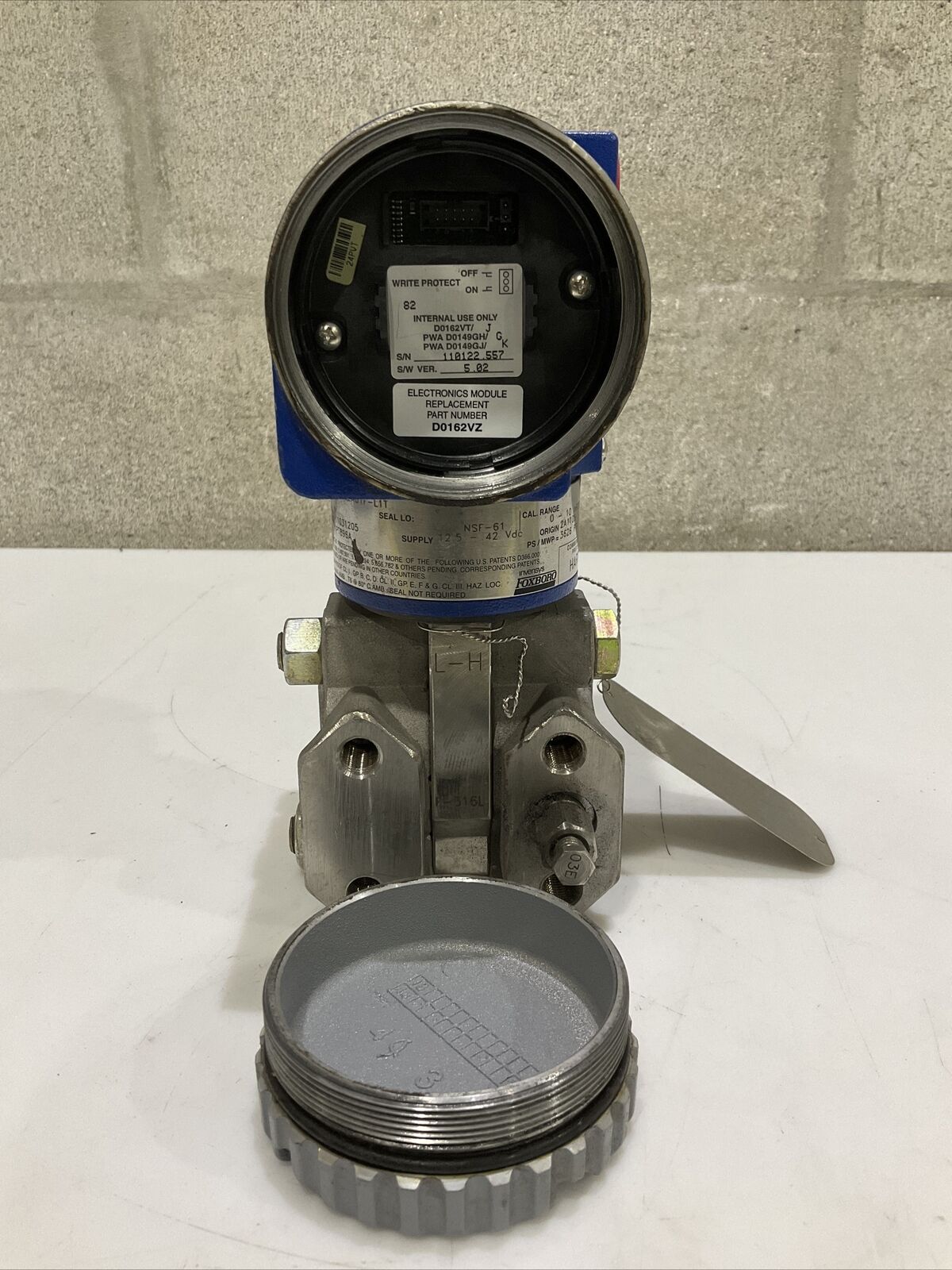 FOXBORO IGP20-T22A01GF-L1T DIFFERENTIAL PRESSURE TRANSMITTER 476