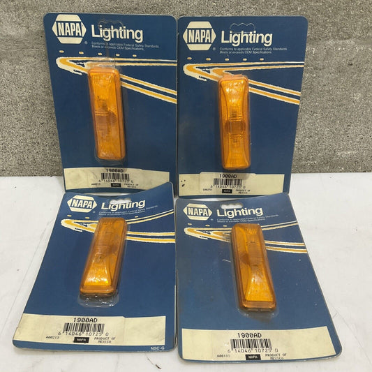 NAPA LIGHTINGS 1900AD AMBER SIDE MARKER LIGHT LAMP LOT OF 4 476