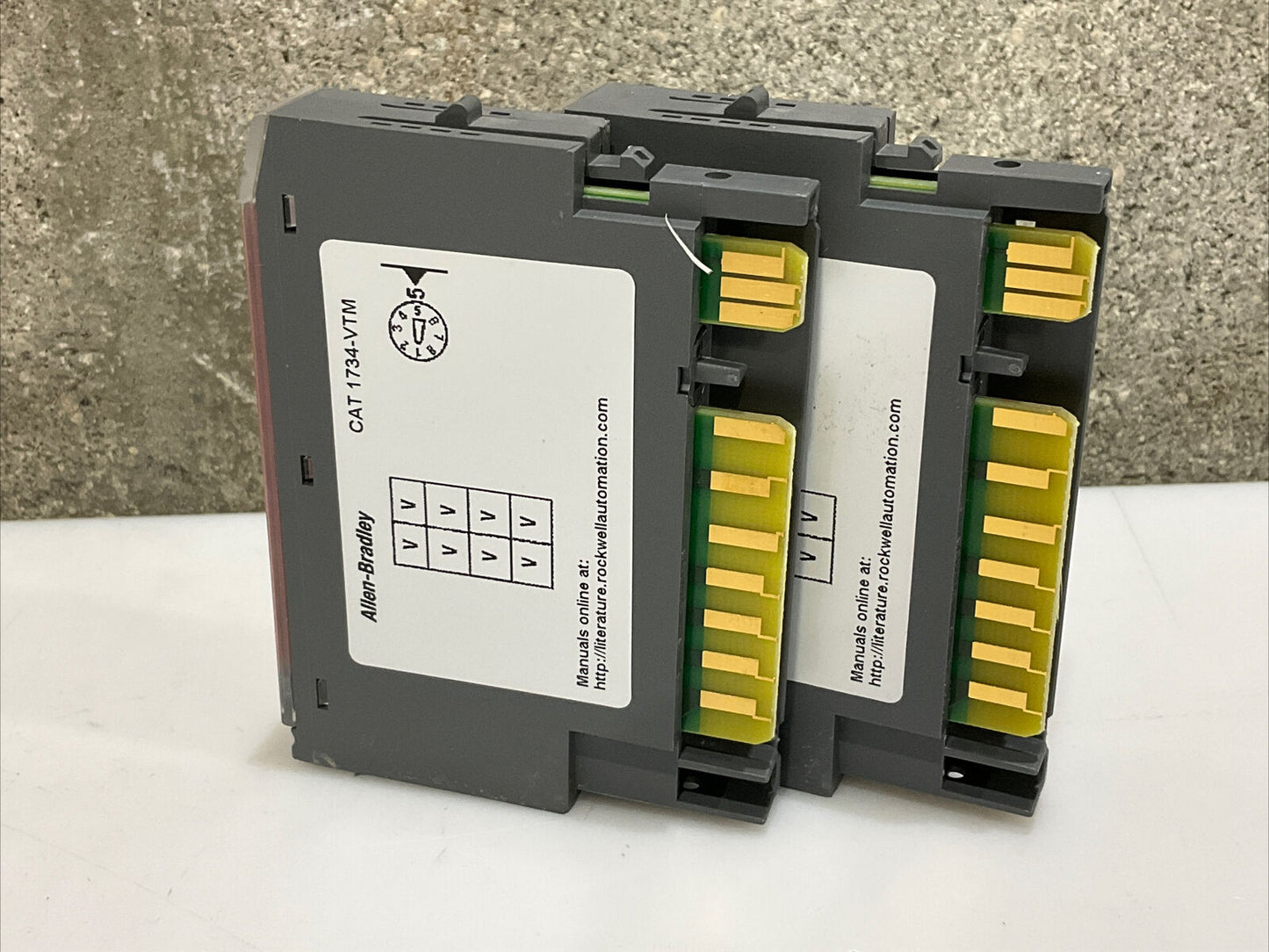 ALLEN BRADLEY 1734-VTM SER C VOLTAGE OUTPUT TERMINAL MODULE LOT OF 2 CDM