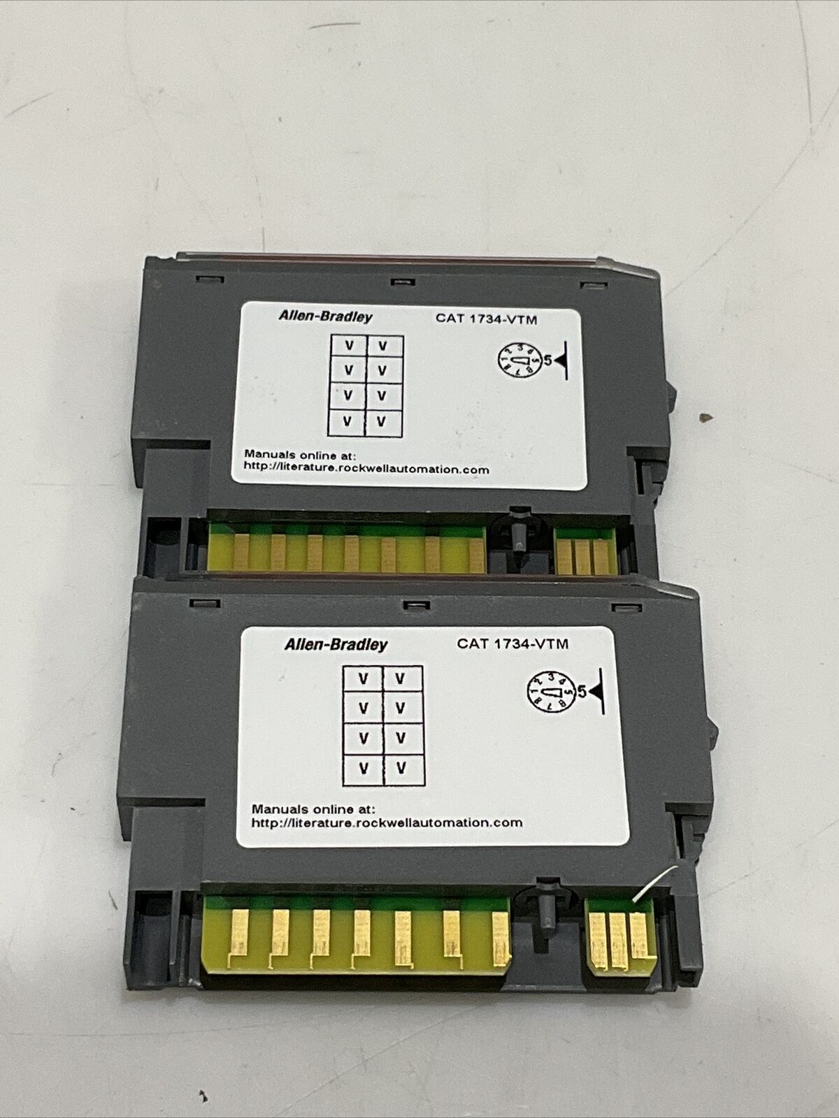 ALLEN BRADLEY 1734-VTM SER C VOLTAGE OUTPUT TERMINAL MODULE LOT OF 2 CDM