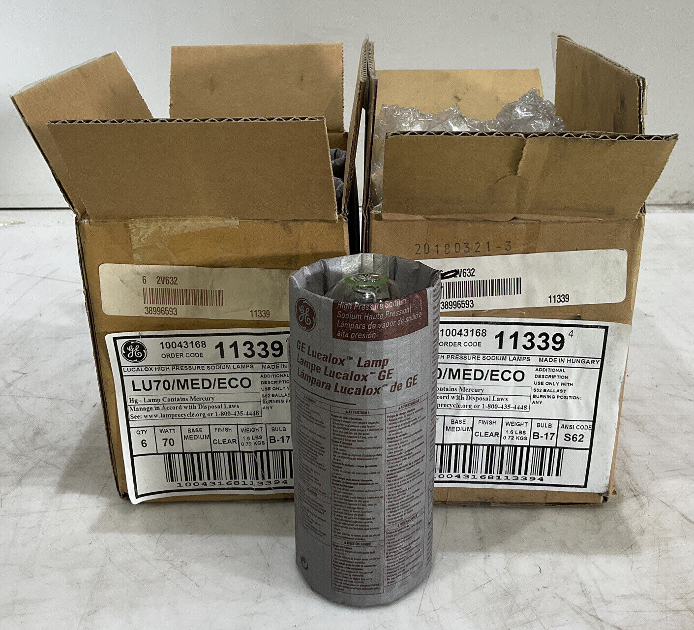 GENERAL ELECTRIC LU70/MED/ECO BULB LOT OF 9 476
