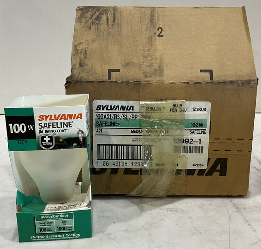 SYLVANIA 100A21 SAFELINE LIGHT BULB LOT OF 11 476