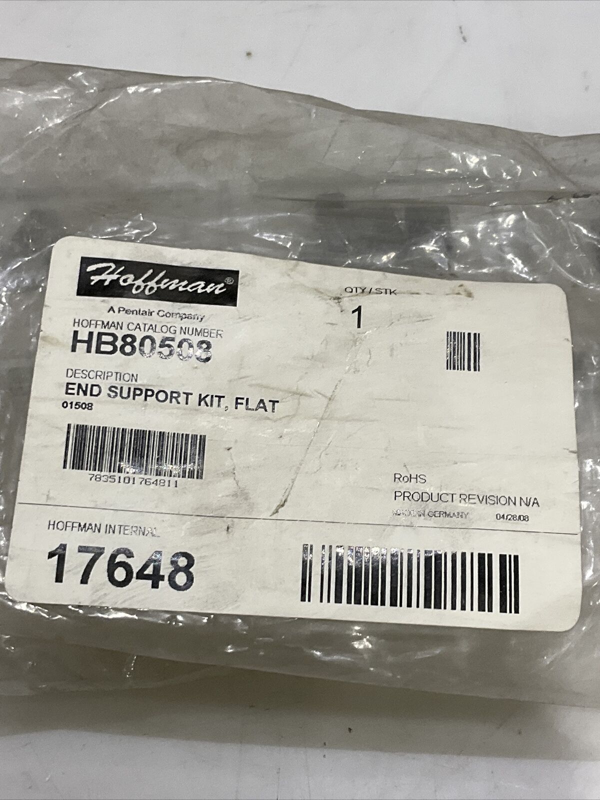 HOFFMEN HB80508 01508 FLAT END SUPPORT KIT 479