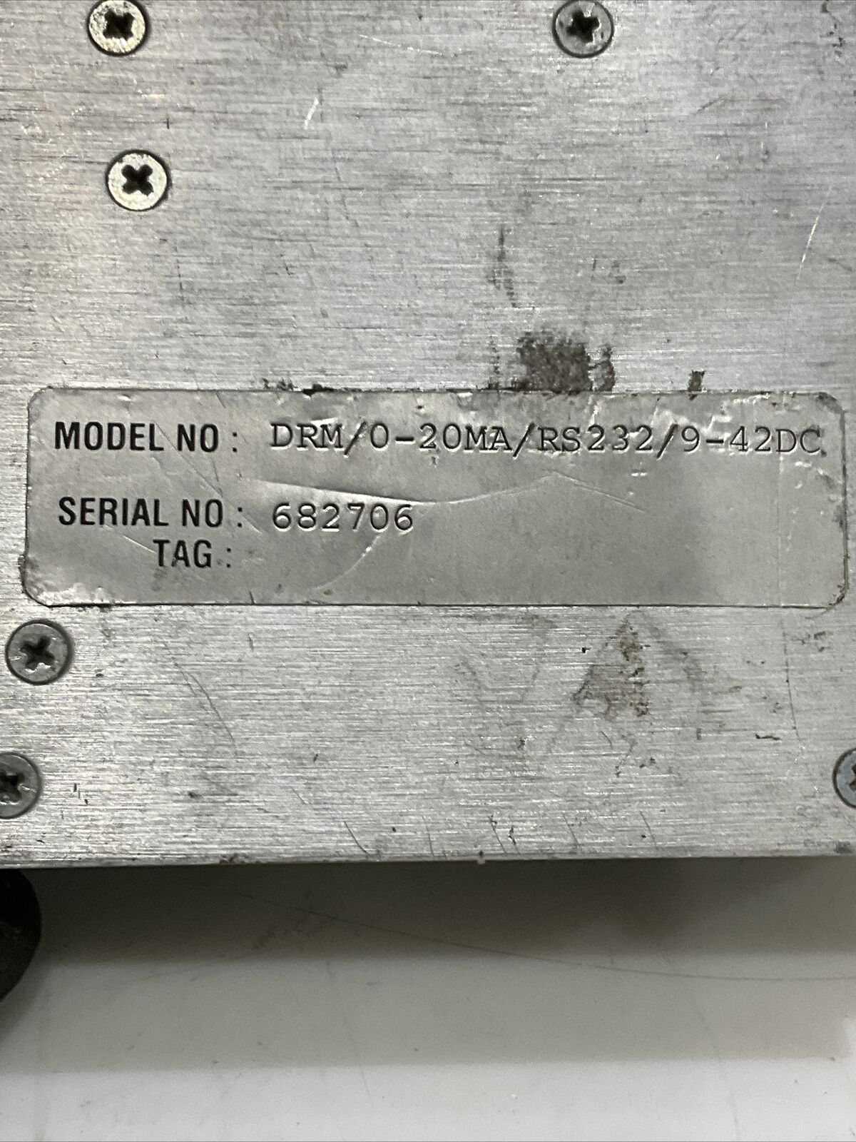 MOORE INDUSTRIES DRM/0-20MA/RS232/9-42DC DATA RECORDER 479