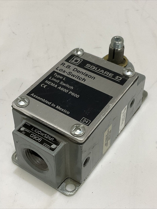 SQUARE D L100WS2M1 LOX-SWITCH LIMIT SWITCH TYPE L 479