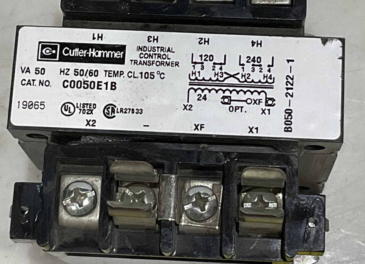 CUTLER-HAMMER C0050E1B INDUSTRIAL CONTROL TRANSFORMER B050-2122-1 476