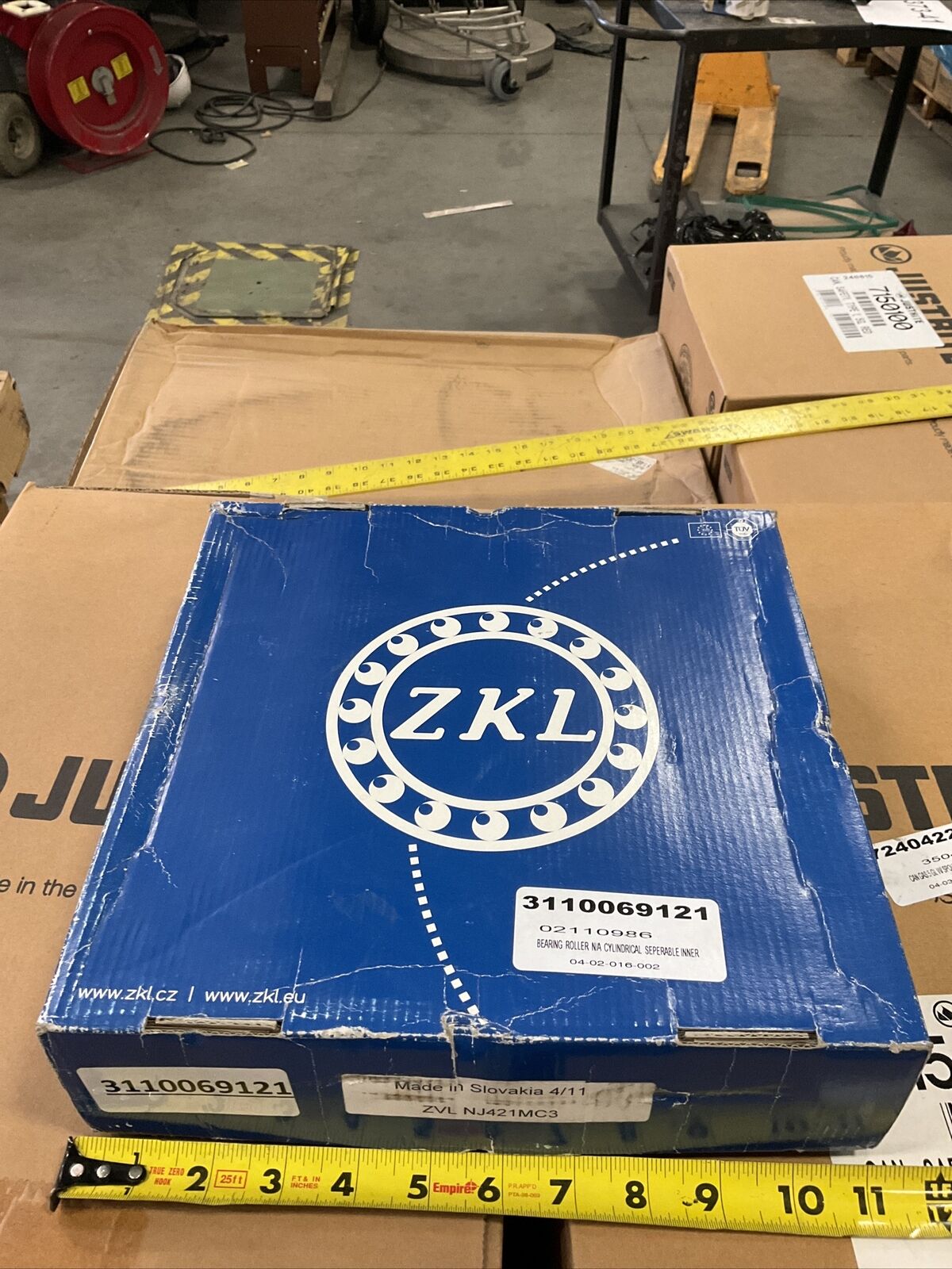 ZKL ZVL NJ421MC3 CYLINDRICAL SEPERABLE INNER ROLLER BEARING 373