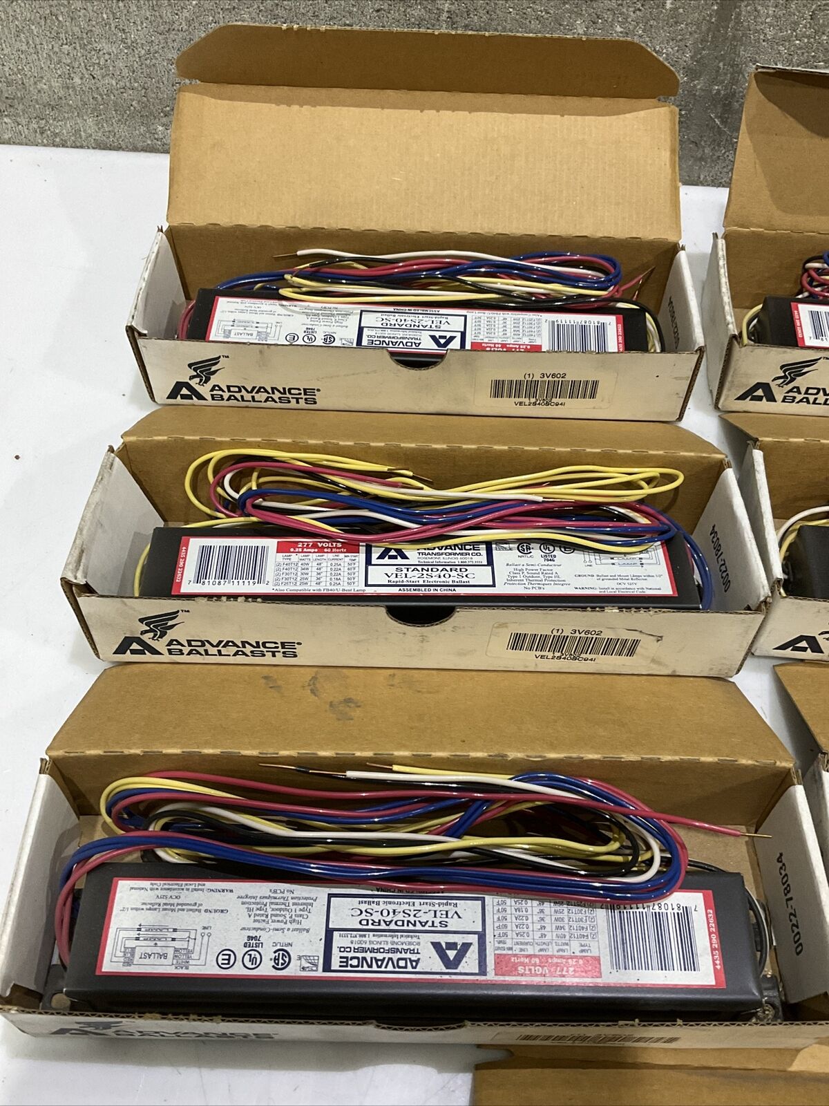 ADVANCE 3V602 VEL-2S40-SC ELECTRIC BALLAST LOT OF 7 476