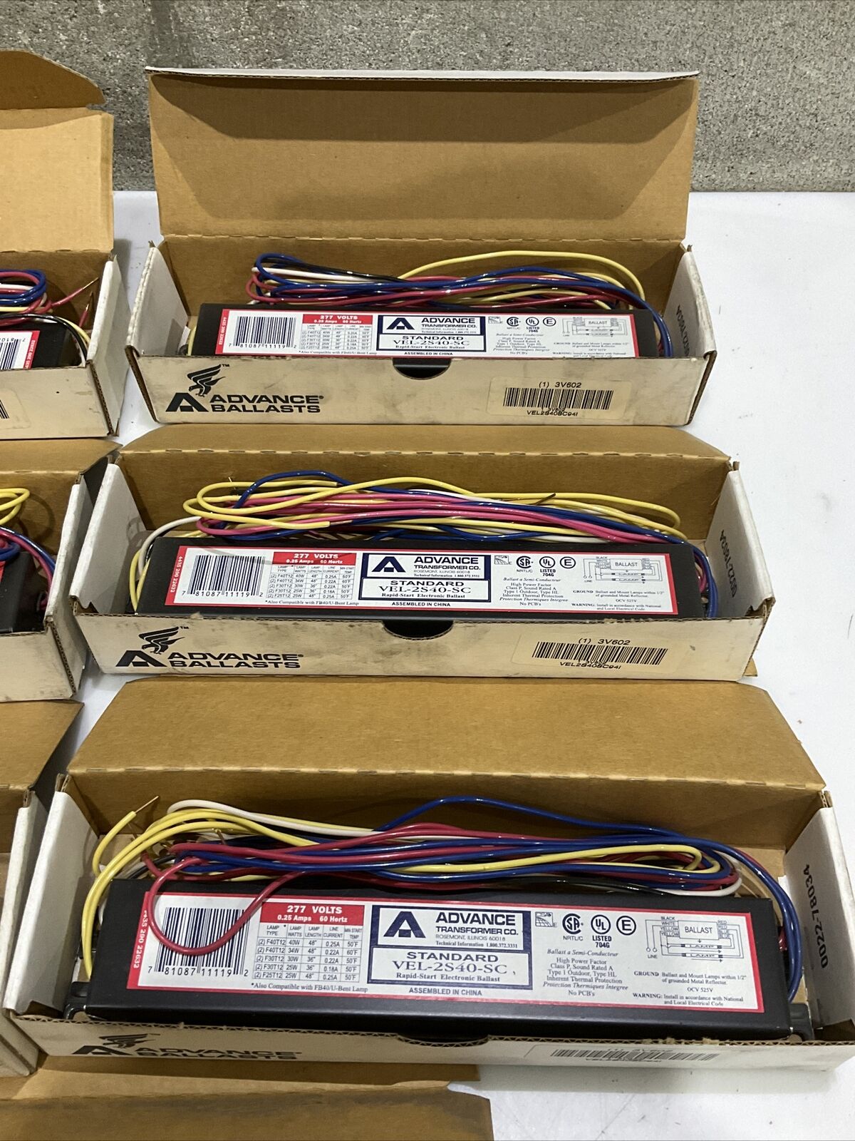 ADVANCE 3V602 VEL-2S40-SC ELECTRIC BALLAST LOT OF 7 476