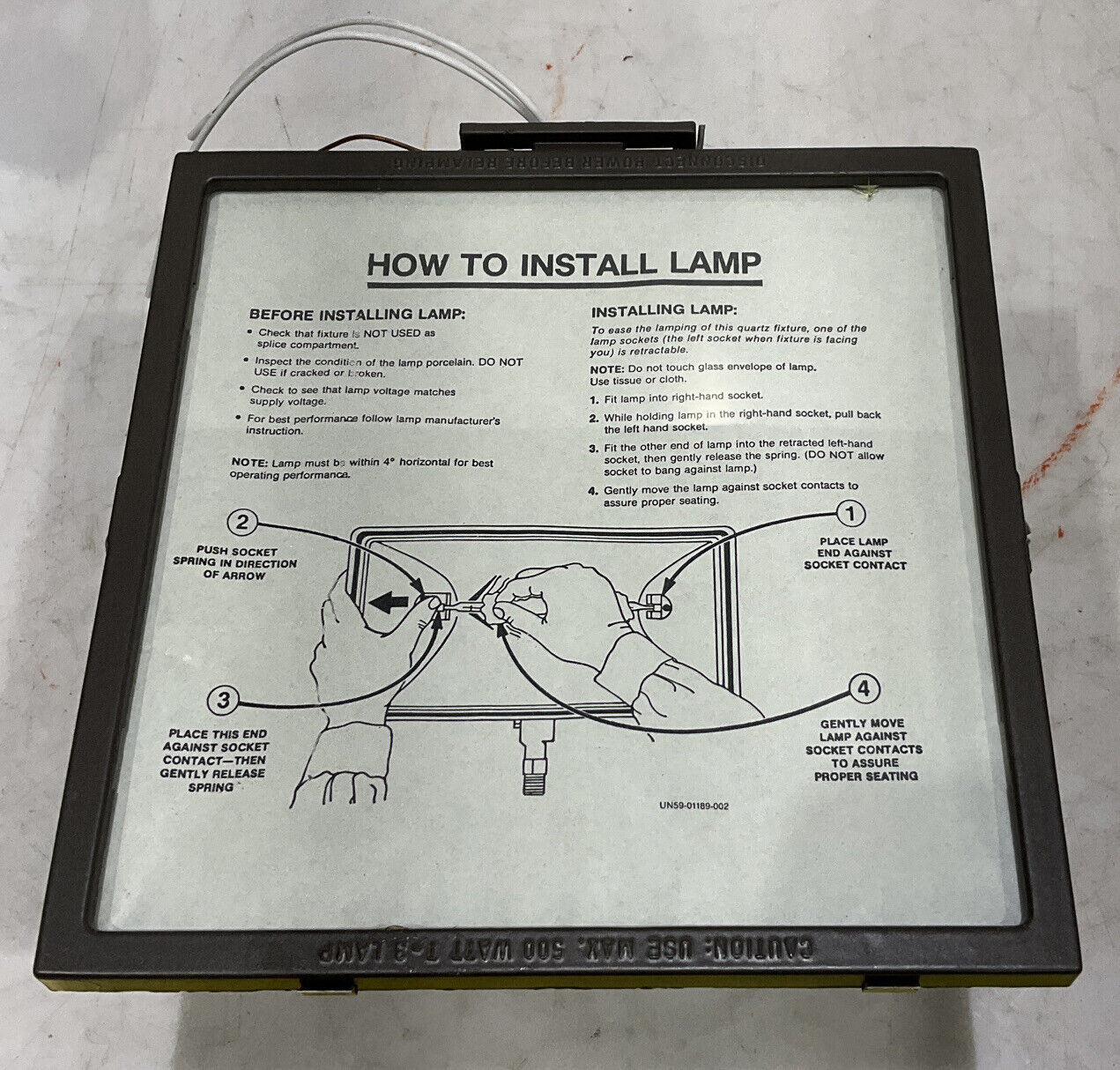 CPH515 500W POWERHOUSE QUARTZ FLOOD LIGHT 476