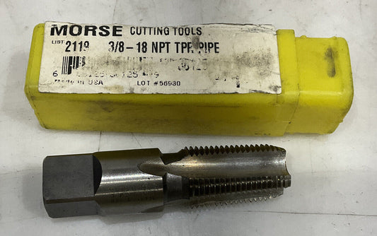 MORSE 2119 3/8 -18 HIGH SPEED TAP PIPE REGULAR TAPER 476