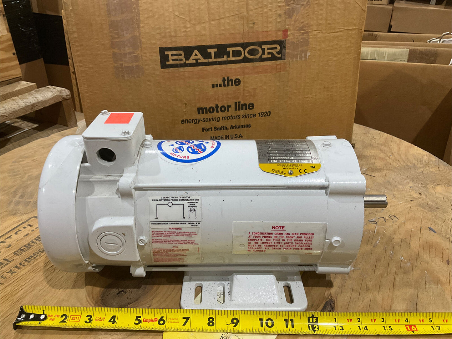 BALDOR H24A 81133293 3/4HP .75HP 1750RPM INDUSTRIAL MOTOR 373