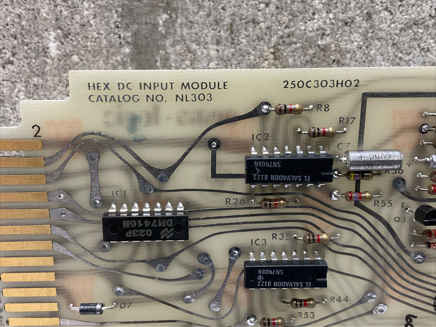 WESTINGHOUSE NUMA-LOGIC NL-303 SOLID STATE CONTROL HEX INPUT MODULE 373