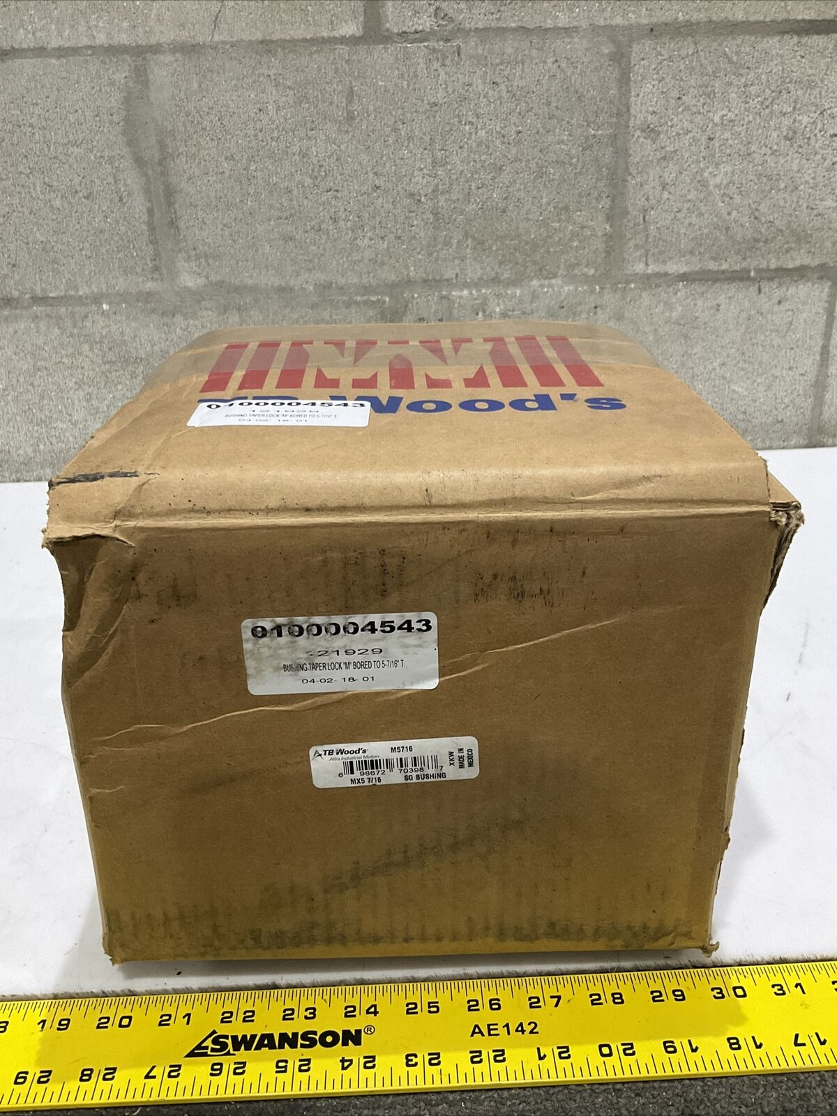 TB WOOD’S M5716 TAPER LOCK BUSHING 5-7/16” 373